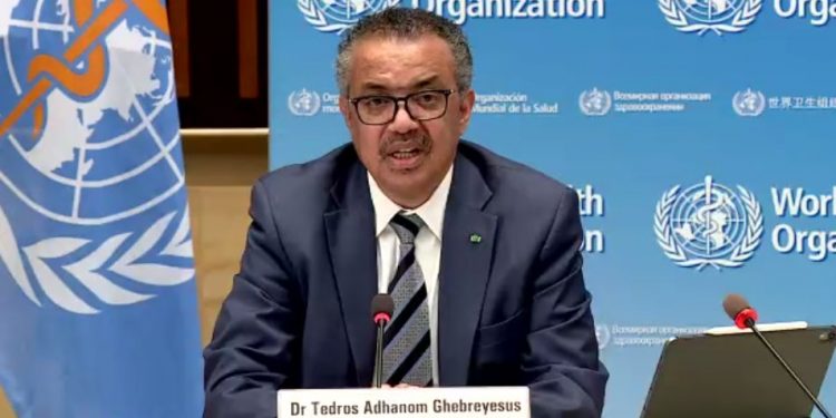 Director general de la OMS, Tedros Adhanom Ghebreyesus.