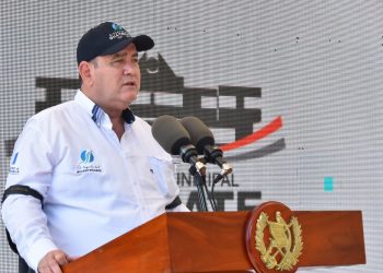 Presidente Alejandro Giammattei en Sipacate, Escuintla