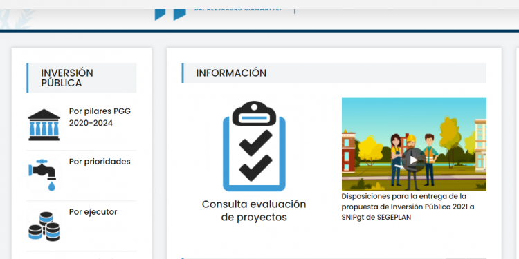 SNIPgt permite darles seguimiento a los proyectos de inversión pública