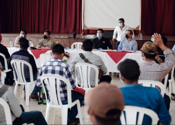 Instalan mesa de diálogo con comunitarios de San Miguel Tucurú