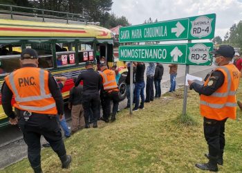 Efectúan operativos en principales rutas de Totonicapán