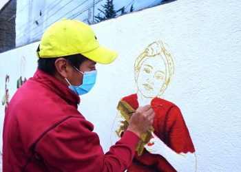 Cultura de la población totonicapense quedará plasmada en un mural