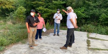 Visitas de autoridades para revisar los terrenos Jarbin Yelmo