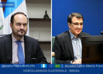 Cancilleres de Guatemala y Brasil sostuvieron una reunión virtual para fortalecer los lazos de amistad y de cooperación.