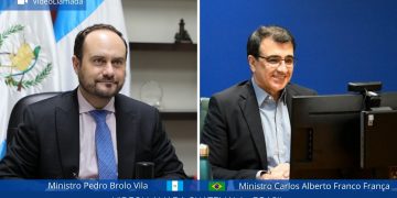 Cancilleres de Guatemala y Brasil sostuvieron una reunión virtual para fortalecer los lazos de amistad y de cooperación.