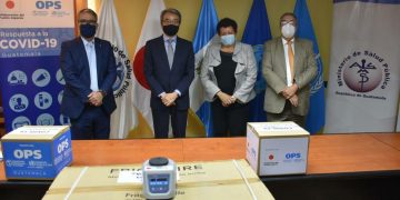 Gobierno de Japón dona equipo para detección de COVID-19./Foto: MSPAS.