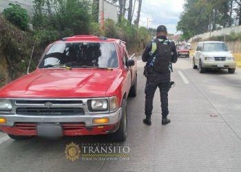 Tránsito de la PNC reporta más de 2 mil operativos en las carreteras este año