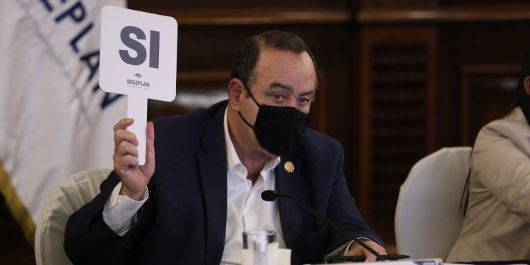 La reunión preparatoria al Conadur fue liderada por primer vez, por el presidente Alejandro Giammattei