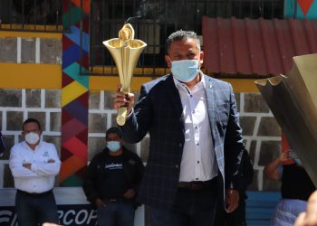 Llegada de la antorcha del bicentenario a San Juan la Laguna, Sololá