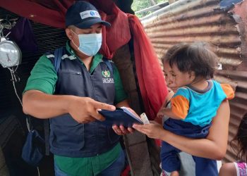 Personal de Sesan con apoyo de los gobiernos locales realizan el monitoreo en el departamento de Escuintla.
