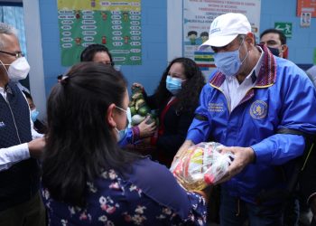 Presidente Giammattei: “La alimentación escolar tiene una altísima incidencia en el desarrollo de nuestros niños“