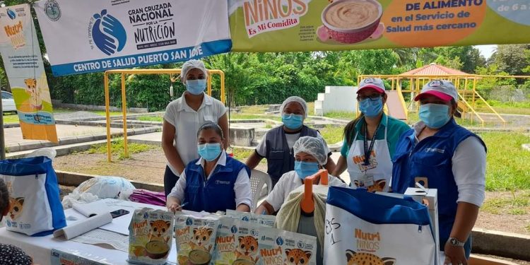 Avanza nueva entrega de alimento complementario fortificado en Escuintla