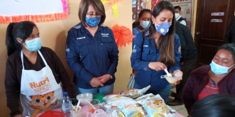 Titular de la Sesan verifica acciones contra la desnutrición en Totonicapán