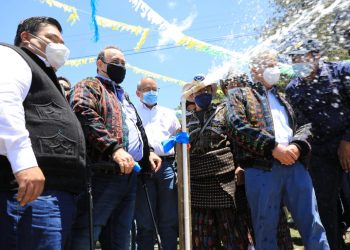 Presidente Giammattei inaugura Unidad de Riego Xibalbay, en Sololá