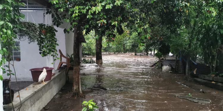 Casa con inundaciones