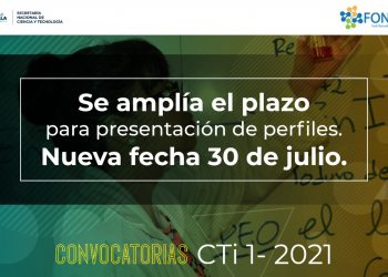 Amplían plazo para participar en Convocatoria CTi
