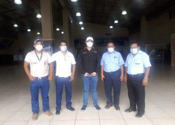 Autoridades de migración en ciudad Tecún Umán, San Marcos.