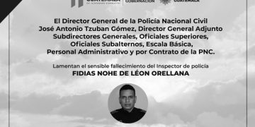 Cúpula policial lamenta fallecimiento de inspector./Foto: PNC.