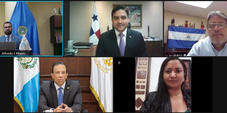 En la reunión ordinaria del Cosefin se aprobó la resolución Unidos para la recuperación económica post-COVID19, la cual busca el beneficio de los países del SICA./Foto: Minfin.