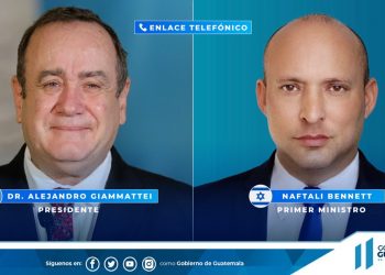 El presidente Alejandro Giammattei sostuvo un diálogo telefónico con el nuevo primer ministro de Israel, Naftali Bennett