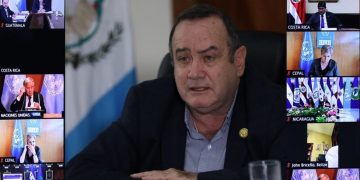 Participación del presidente Alejandro Giammattei en reunión virtual del Sica-ONU.