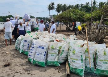 Recolectan 65 toneladas de desechos durante jornadas de limpieza en playas