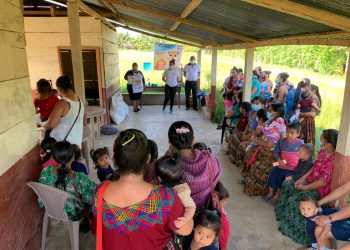 Verifican avance del programa Gran Cruzada Nacional por la Nutrición en Petén