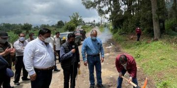 Comienzan trabajos en camino rural de Sololá