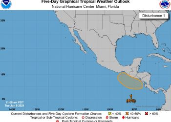 Conred monitorea probabilidad de formación ciclónica en el Pacífico