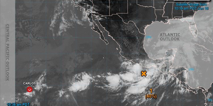 Vigilan evolución del sistema de baja presión en el Pacífico