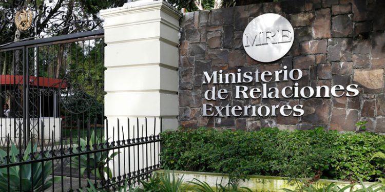 Sede del Ministerio de Relaciones Exteriores en la capital guatemalteca.