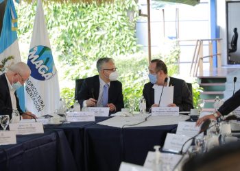 El presidente Alejandro Giammattei se reunió con autoridades del Maga este miércoles.