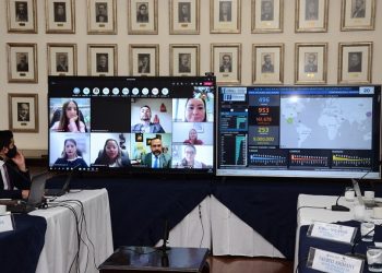 La Reunión de la red de consejeros comerciales se realizó de forma virtual en la cancillería guatemalteca.