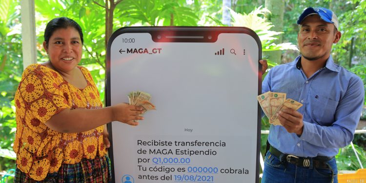 Las familias beneficiadas con este aporte económico son originarias de Alta Verapaz