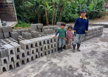 Las familias damnificadas por Eta y Iota recibieron los materiales para la construcción de sus viviendas.