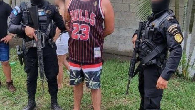 Las fuerzas de seguridad lograron la captura de José Francisco Pérez Cabrera , en Escuintla.