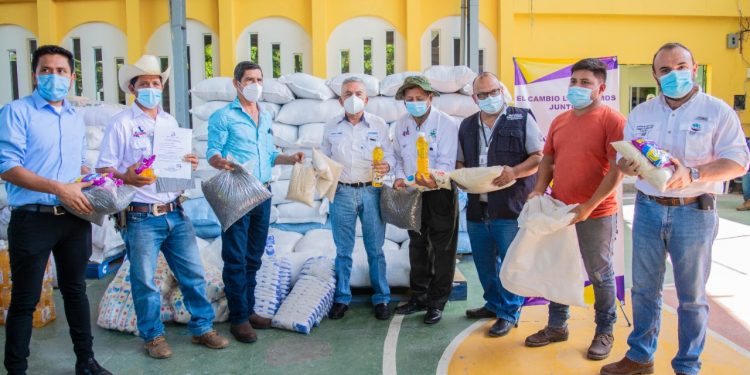 Última fase de apoyo alimentario a afectados por el COVID-19 beneficia a organizaciones campesinas de El Progreso