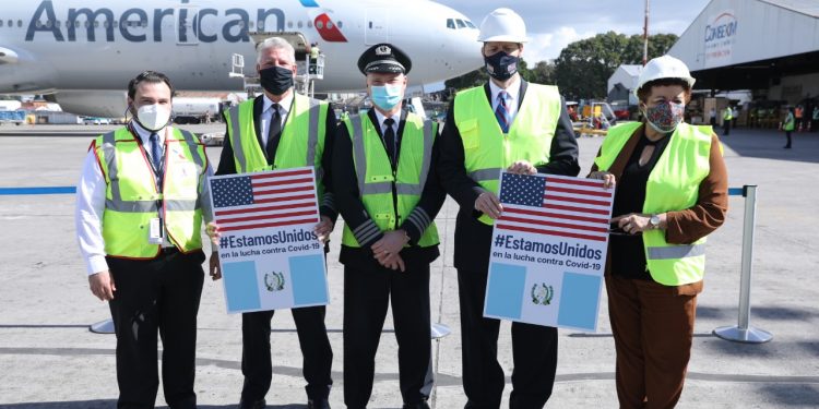 Arriban 3 millones de dosis de la vacuna contra el COVID-19, donadas por Estados Unidos