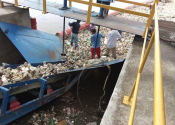 MARN continúa jornadas de limpieza en la desembocadura del río Motagua, en Izabal