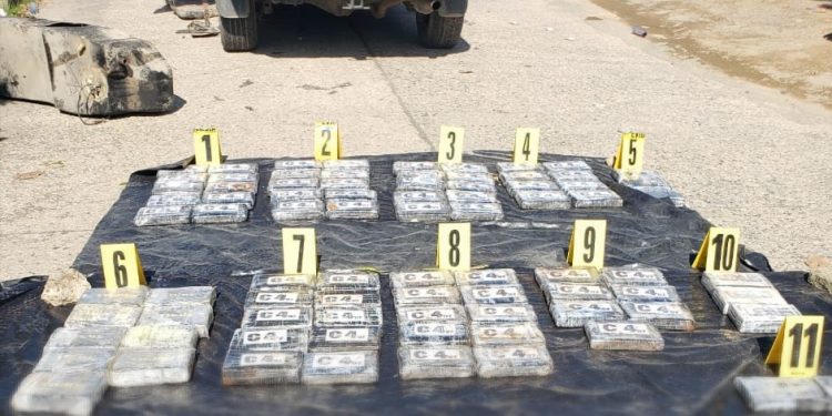 Decomisan 82 paquetes de cocaína en Izabal y dólares en Quetzaltenango