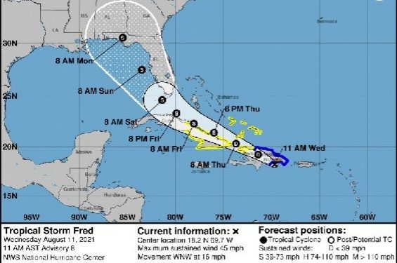 Insivumeh advierte sobre formación de tormenta tropical Fred en el Pacífico