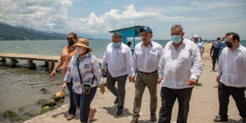 Autoridades de Guatemala y Honduras realizaron recorrido en cercanías del río Motagua.