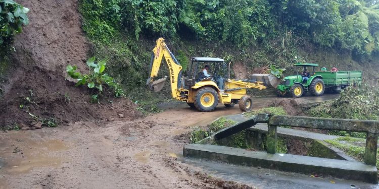 Derrumbe en Pueblo Nuevo, Suchitepéquez