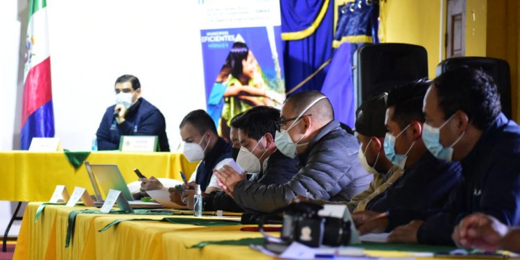 En la reunión participó el jefe edil de San Andrès Xecul y autoridades de Copresam
