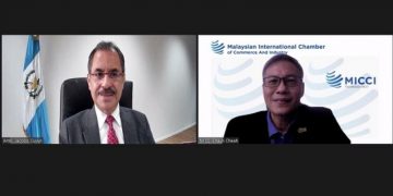 La reunión virtual entre Guatemala y Malasia, fue liderada por el embajador de Guatemala en Indonesia, Jacobo Cuyùn Salguero.