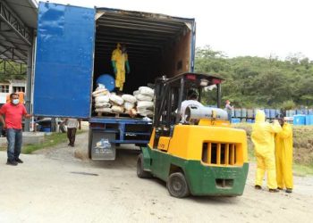 Trasladan 33 toneladas de precursores químicos al complejo de incineración de sustancias ilícitas