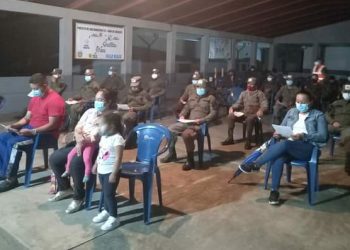 Ejército habilita puesto de vacunación nocturno en Jutiapa