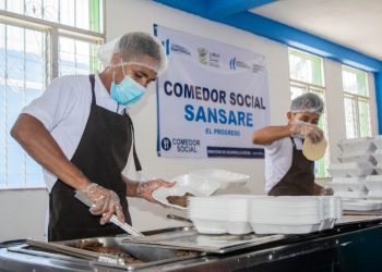 Inauguran comedor social en Sansare, El Progreso