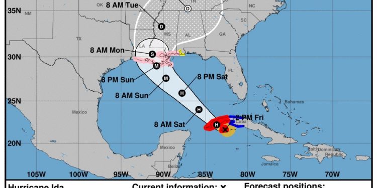 Desplazamiento de huracán Ida no representa peligro para Guatemala