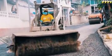 VIDEO. Ministerio de Comunicaciones avanza en remozamiento de carretera en Retalhuleu